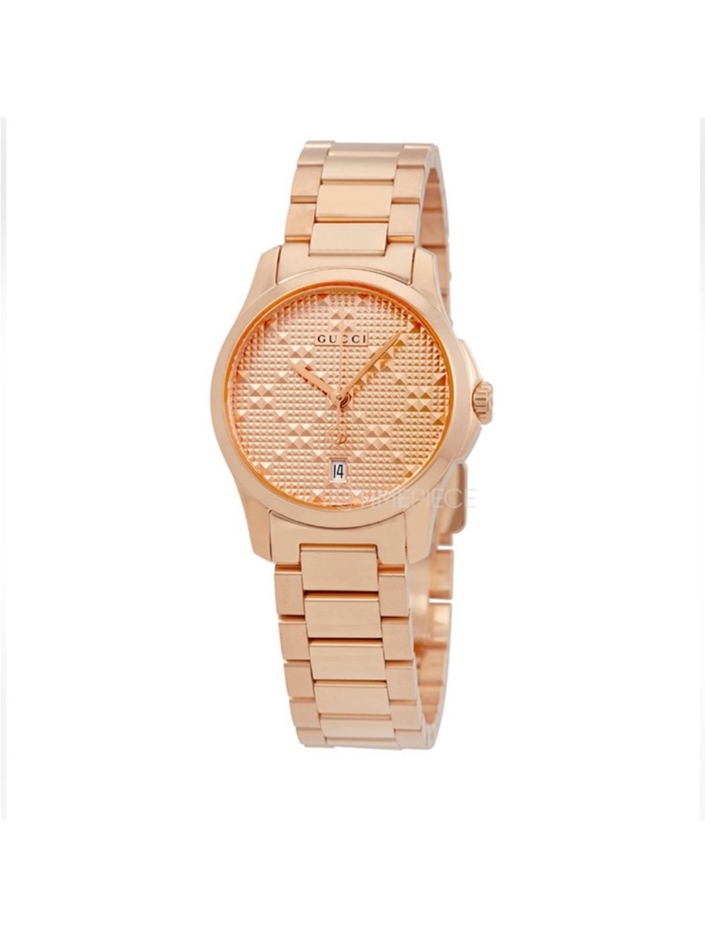 Gucci Rose Gold Stainless Steel Bracelet Watch